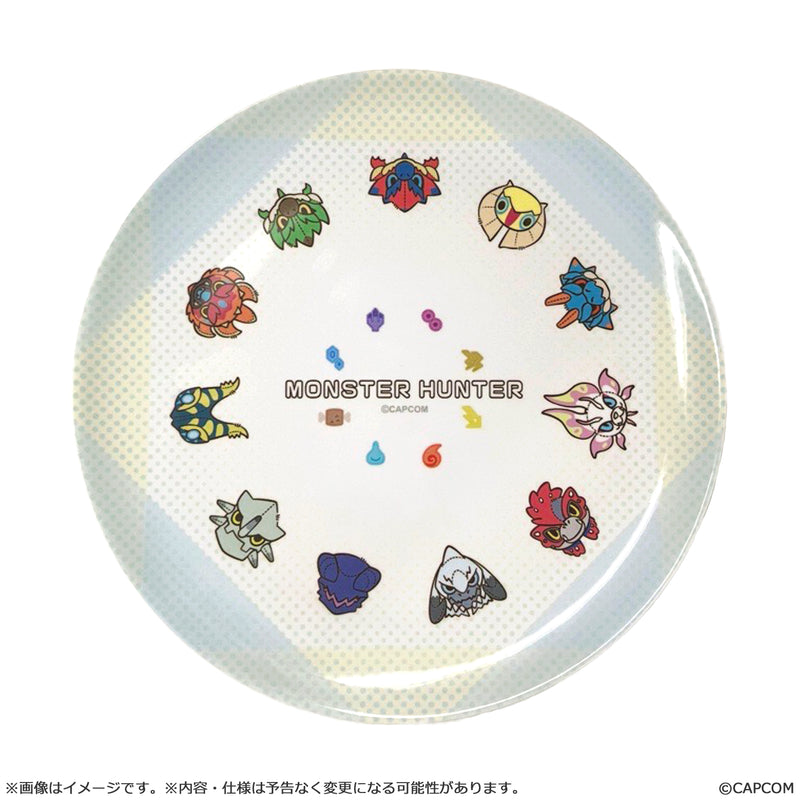 Monster Hunter CAPCOM MONSTER HUNTER CHIBI STYLE Melamine Plate: Circle