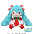 Hatsune Miku x Love and Berry Dress Up and Dance! SEGA fuwa petit Plush Lovely Strawberry (LL)