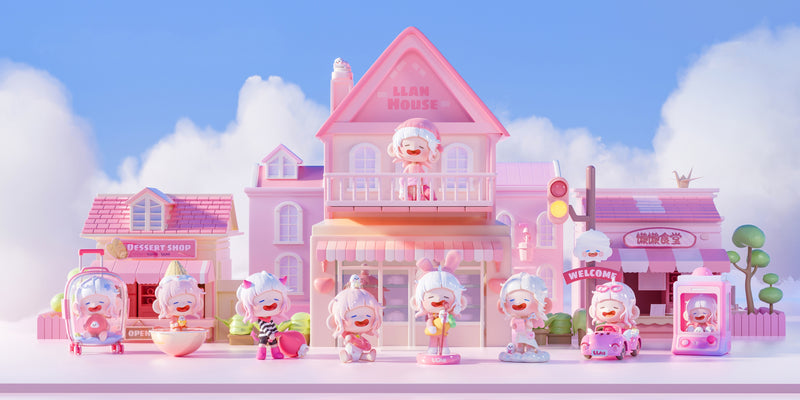 Shenzhen Mabell Animation Development Lazy Pink Dreamland (Set of 8 figures)