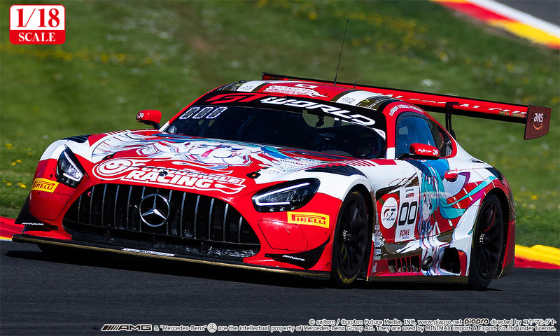ミニカー 1/18 GOODSMILE RACING Fate AMG GT SPA24H 1/18 GOODSMILE RACING & TYPE-MOON RACING 2019 SPA24H テスト