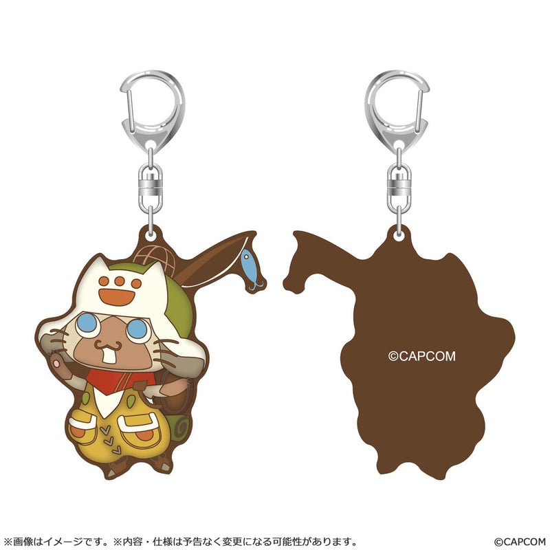 Monster Hunter CAPCOM Rubber keychain Monster Hunter Wilds Palico
