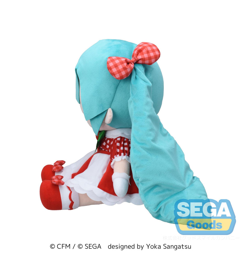 Hatsune Miku x Love and Berry Dress Up and Dance! SEGA fuwa petit Plush Lovely Strawberry (LL)
