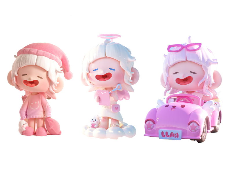 Shenzhen Mabell Animation Development Lazy Pink Dreamland (Set of 8 figures)