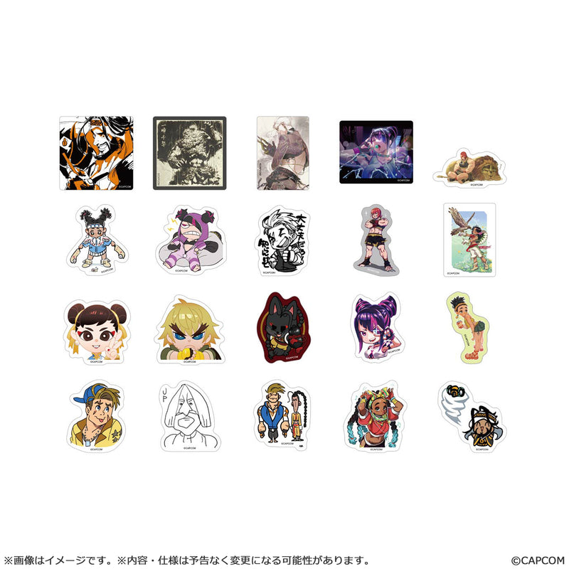 STREET FIGHTER VI CAPCOM die-cut stickers