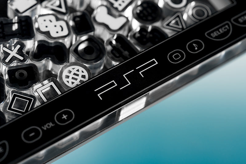 PlayStation Good Smile Company PSP™ (PlayStation™Portable) Rattle Acrylic Stand: Black Ver./White Ver.