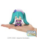 Hatsune Miku x Love and Berry Dress Up and Dance! SEGA Chibi Figure Sparkly Purple