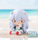 Evangelion: 3.0+1.0 Thrice Upon a Time SEGA fuwa petit Chibi Figure Rei Long Hair