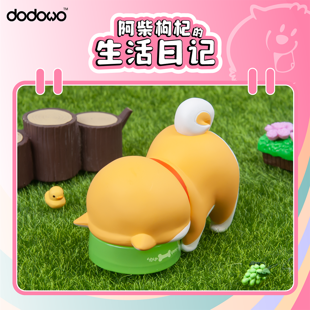 置物 kuki Kuko The Shiba Inu Daily Life Diary Series DODOWO Trading Figure