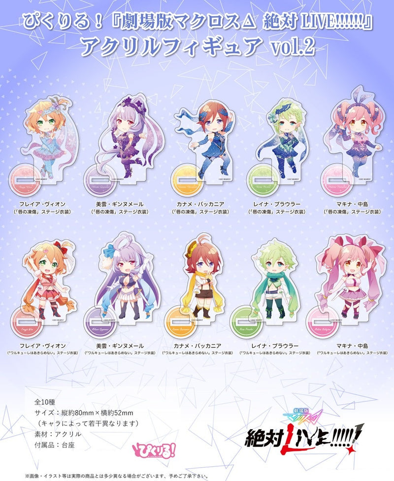 Macross Delta Movie: Absolute Live!!!!!! Hobby Stock Pikuriru! Acrylic Figure Vol.2 Freyja Wion Kuchibiru No Tosho Costume Ver.