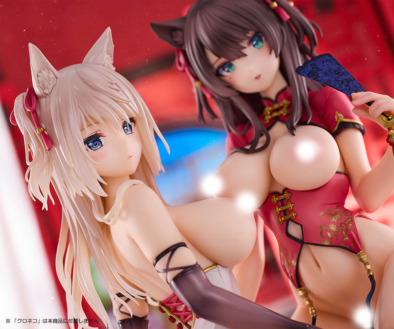 Mataro Original Illustration Pink-Cat Shironeko