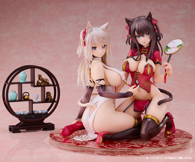 Mataro Original Illustration Pink-Cat Shironeko