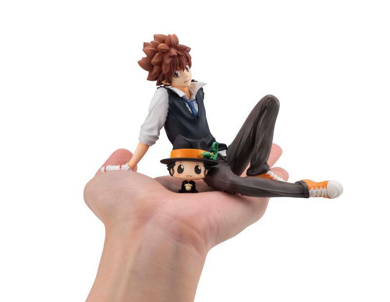 Katekyo Hitman Reborn! MEGAHOUSE G.E.M. Series Palm size Tsuna & Reborn ／Hibari & Hibird set