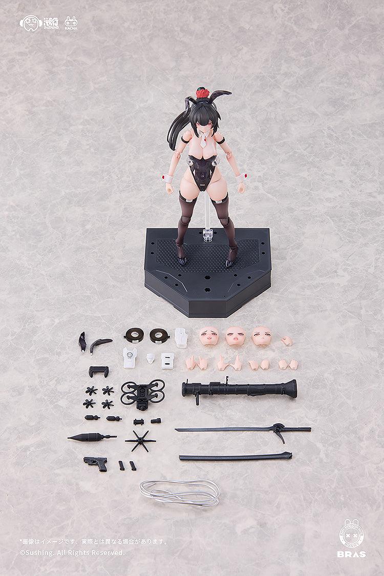 BUNNY RAPID ACTION SQUAD Sushing Attacker Runa 1/12 Articulated Figure