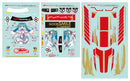 Hatsune Miku GT Project GOODSMILE RACING GSR Character Customization Series 052: Racing Miku SPA 2025 Ver. 1/10 Scale Sticker Set