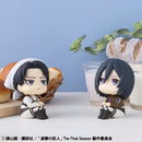 Attack on Titan MEGAHOUSE Lookup Levi Cleaning up Ver. &  Mikasa Ackerman set【with gift】
