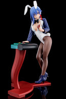 The Demon Sword Master of Excalibur Academy Nippon Columbia Sakuya Sieglinde wearing lapis lazuli blue bunny costume with Nip Slip Gimmick System