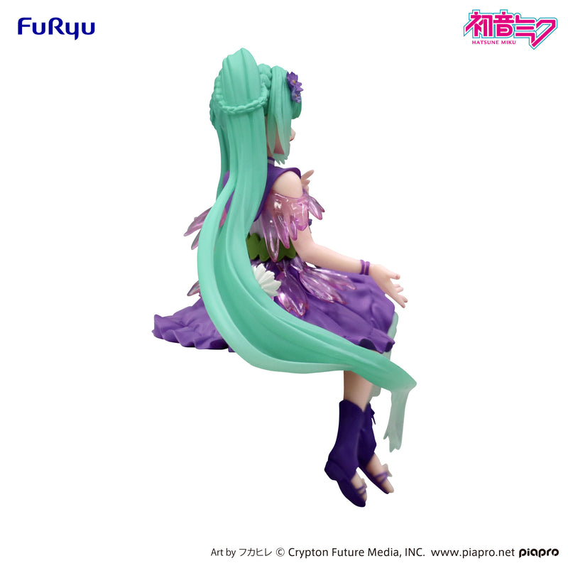 Hatsune Miku FuRyu Noodle Stopper Figure -Flower Fairy Cosmos Purple Color ver.-