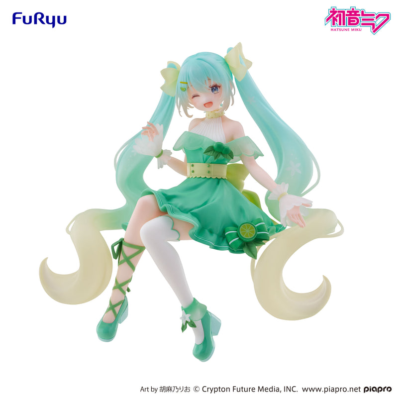 Hatsune Miku FuRyu Noodle Stopper Figure Hatsune Miku -Lime ver.-