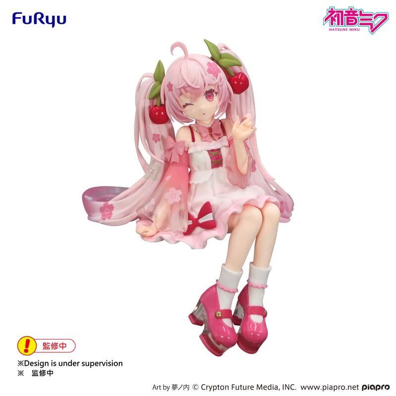 Hatsune Miku FuRyu Noodle Stopper Figure Sakura Miku 2025 Wink ver.