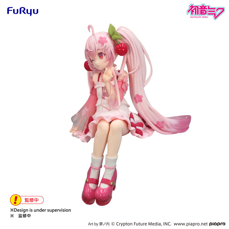 Hatsune Miku FuRyu Noodle Stopper Figure Sakura Miku 2025 Wink ver.