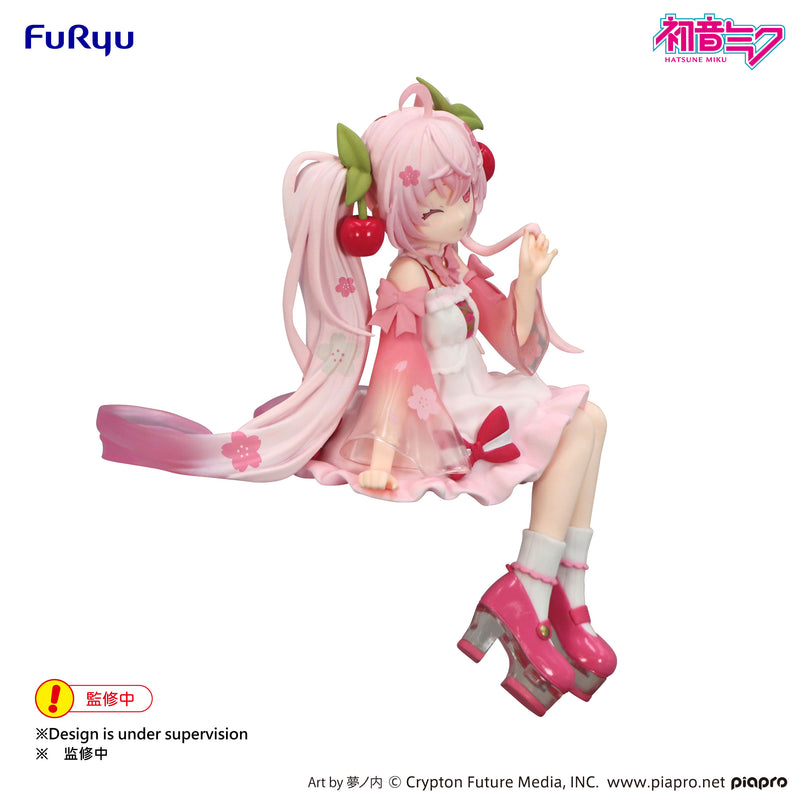 Hatsune Miku FuRyu Noodle Stopper Figure Sakura Miku 2025 Wink ver.