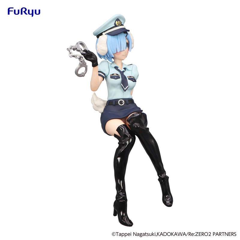 Re:ZERO -Starting Life in Another World- FuRyu Noodle Stopper Figure Rem Police Officer Cap with Dog Ears
