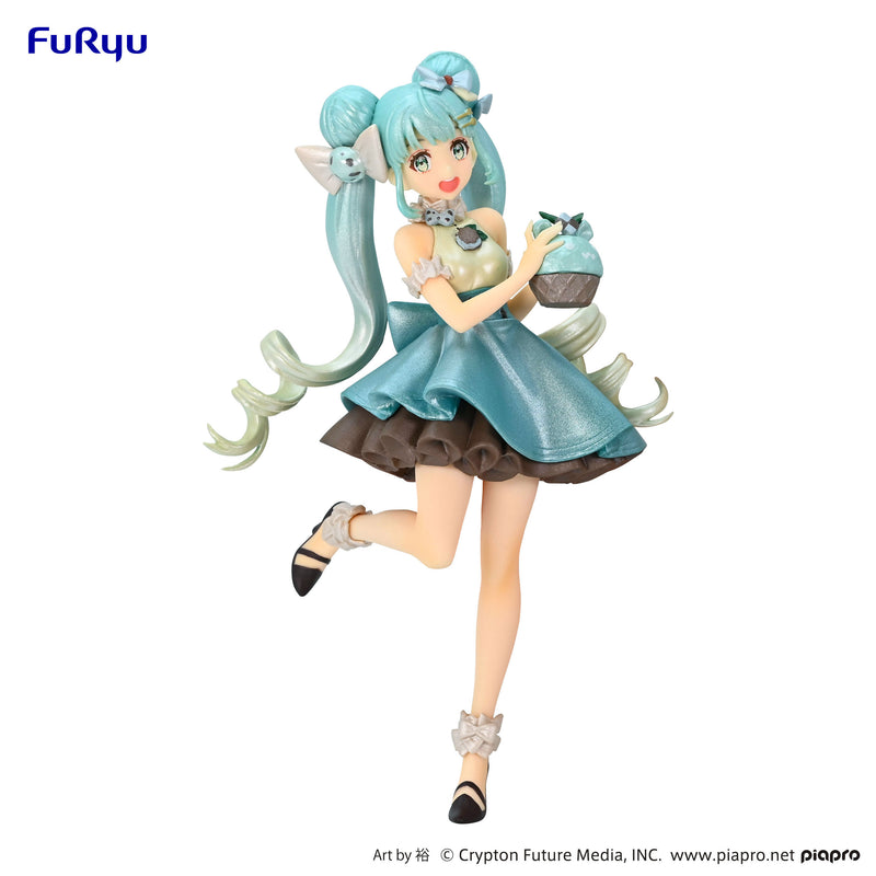 Hatsune Miku FuRyu SweetSweets Series Figure Hatsune Miku Chocolate Mint Pearl Color