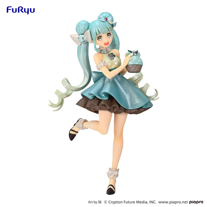 Hatsune Miku FuRyu SweetSweets Series Figure Hatsune Miku Chocolate Mint Pearl Color