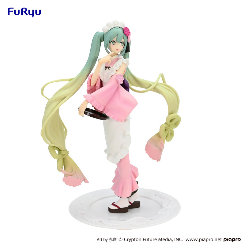 Hatsune Miku FuRyu Exceed Creative Figure Matcha Green Tea Parfait Cherry Blossom ver.