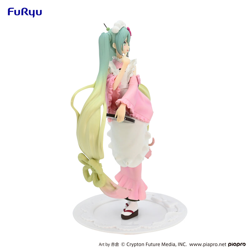 Hatsune Miku FuRyu Exceed Creative Figure Matcha Green Tea Parfait Cherry Blossom ver.