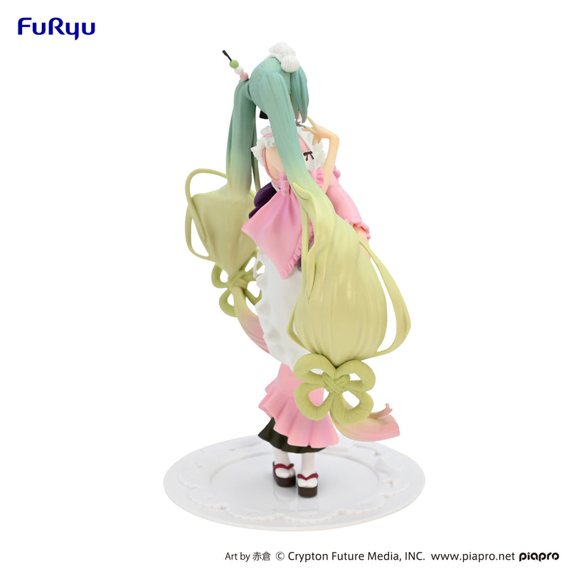 Hatsune Miku FuRyu Exceed Creative Figure Matcha Green Tea Parfait Cherry Blossom ver.