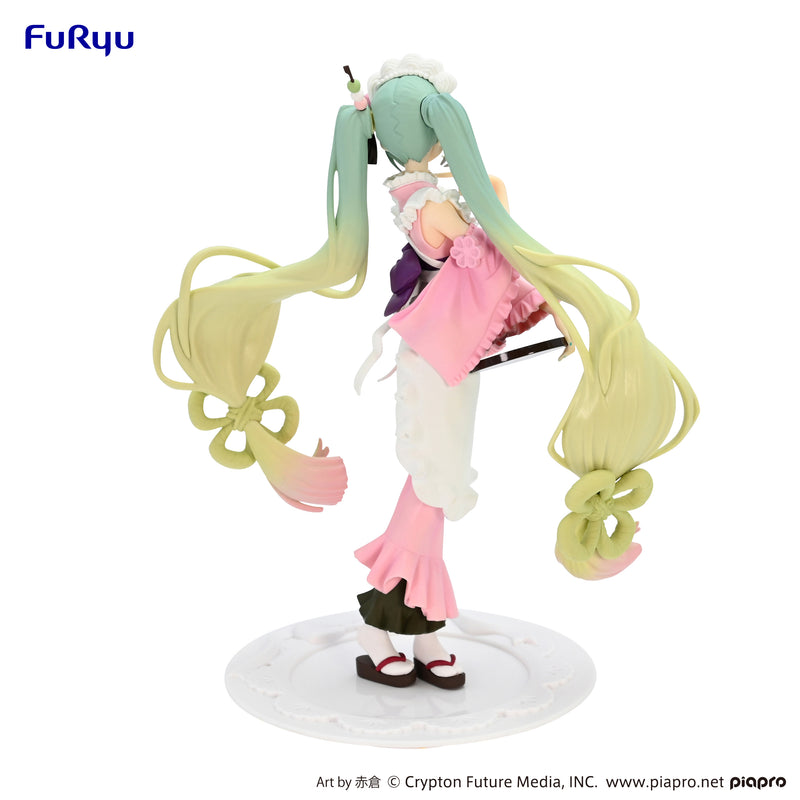 Hatsune Miku FuRyu Exceed Creative Figure Matcha Green Tea Parfait Cherry Blossom ver.