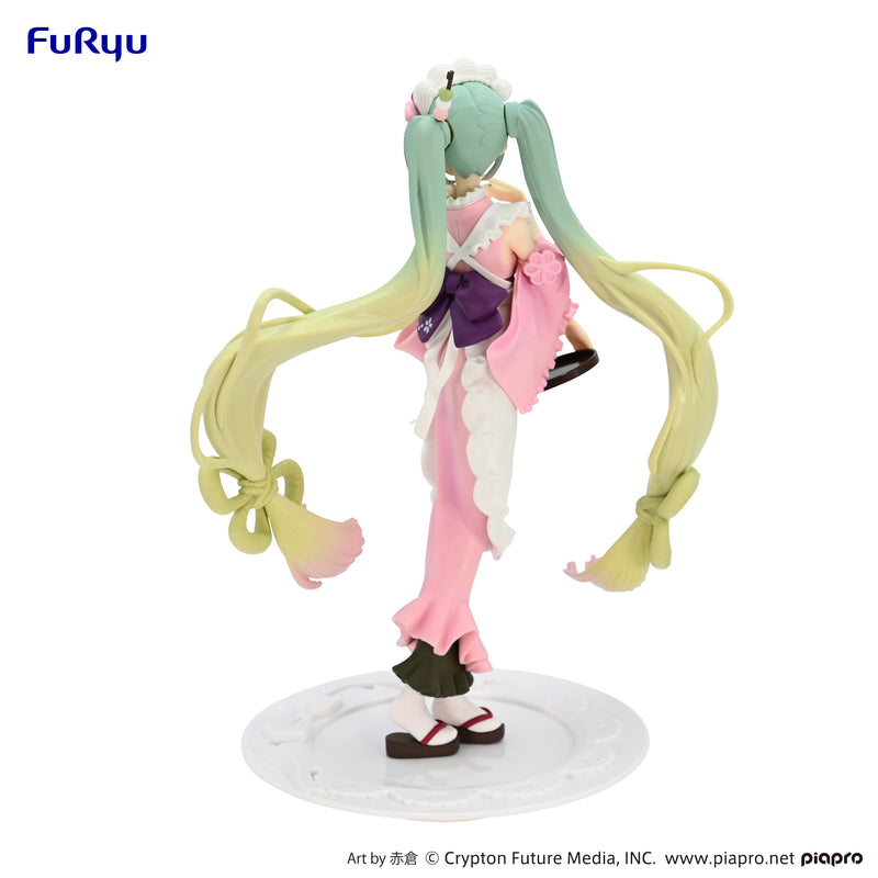 Hatsune Miku FuRyu Exceed Creative Figure Matcha Green Tea Parfait Cherry Blossom ver.