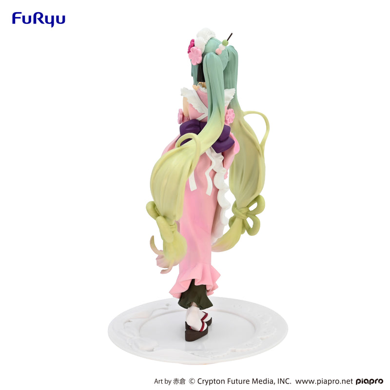 Hatsune Miku FuRyu Exceed Creative Figure Matcha Green Tea Parfait Cherry Blossom ver.