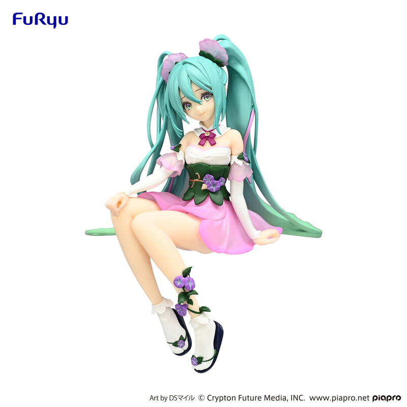 Hatsune Miku FuRyu Noodle Stopper Figure Flower Fairy Morning Glory Pink Color ver.