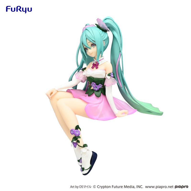 Hatsune Miku FuRyu Noodle Stopper Figure Flower Fairy Morning Glory Pink Color ver.