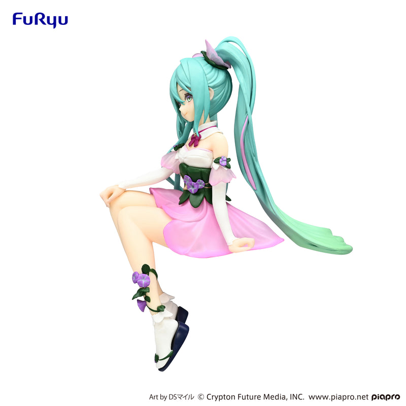 Hatsune Miku FuRyu Noodle Stopper Figure Flower Fairy Morning Glory Pink Color ver.