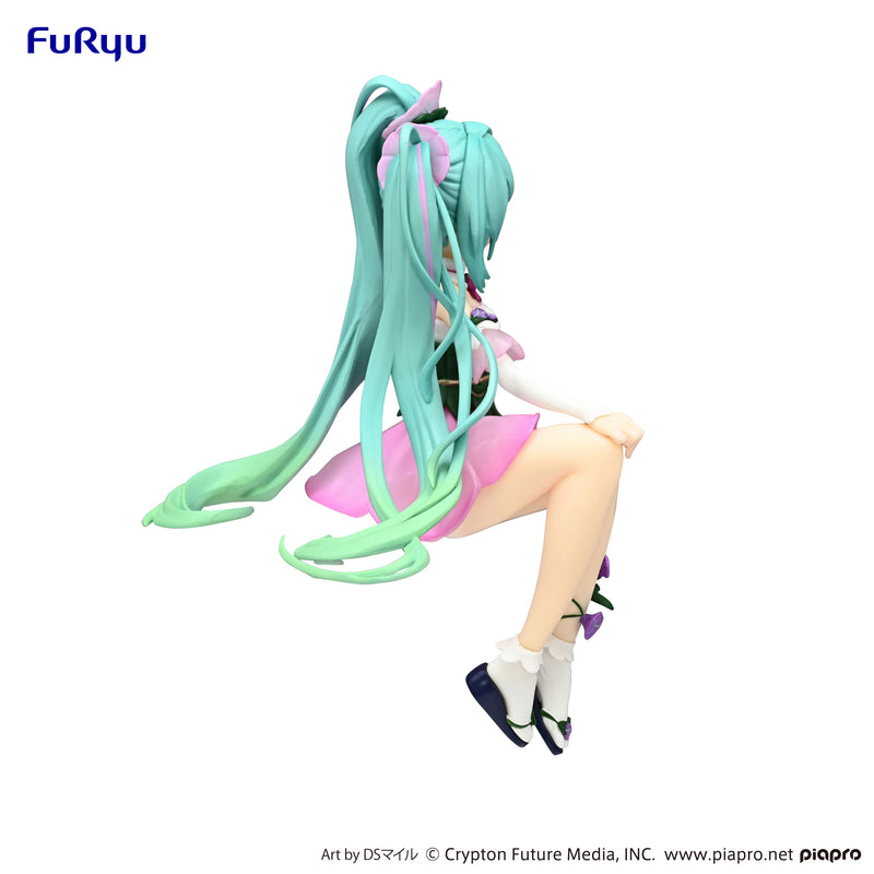 Hatsune Miku FuRyu Noodle Stopper Figure Flower Fairy Morning Glory Pink Color ver.