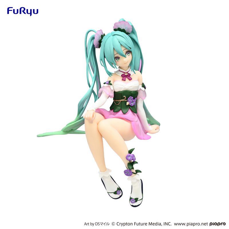 Hatsune Miku FuRyu Noodle Stopper Figure Flower Fairy Morning Glory Pink Color ver.