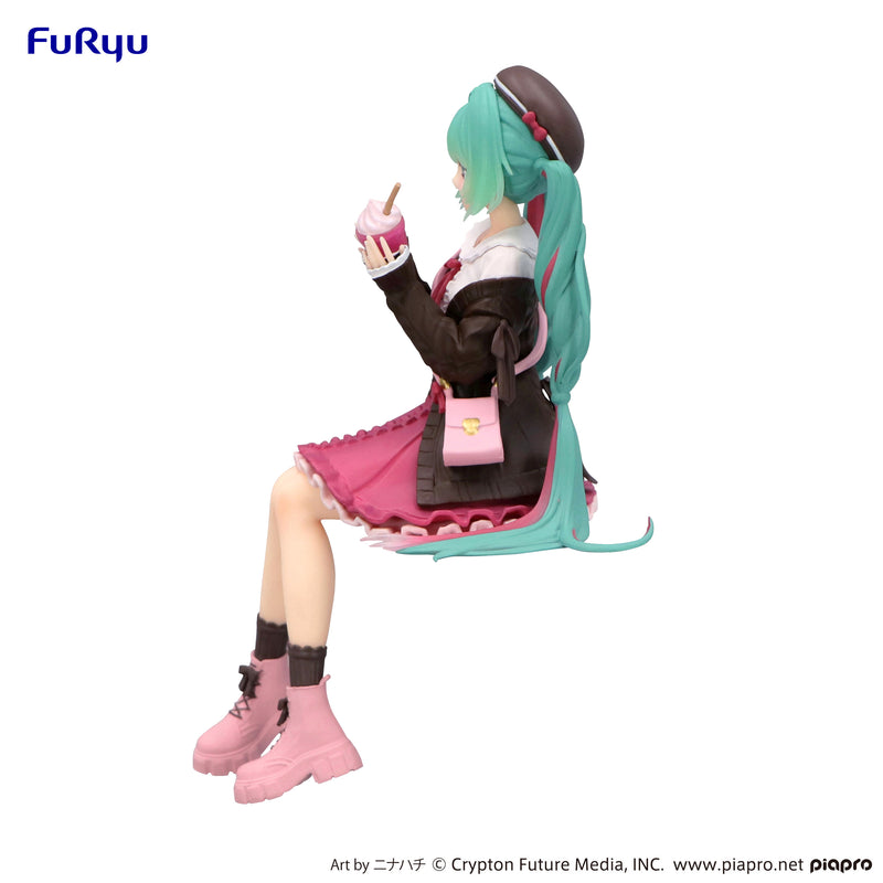 Hatsune Miku FuRyu Noodle Stopper Figure Autumn Date Pink Color ver.