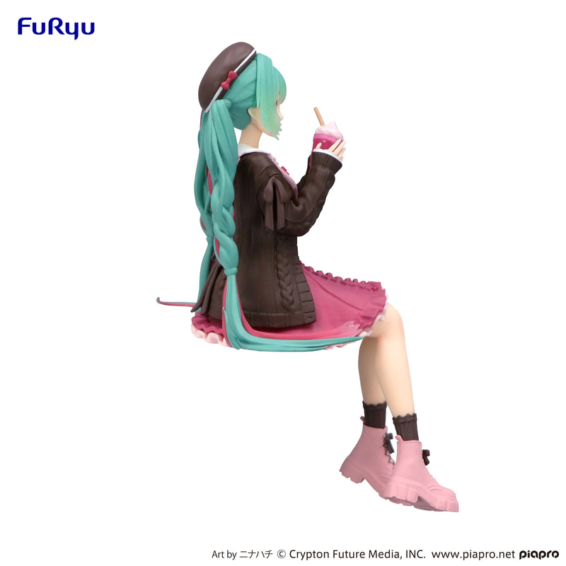 Hatsune Miku FuRyu Noodle Stopper Figure Autumn Date Pink Color ver.