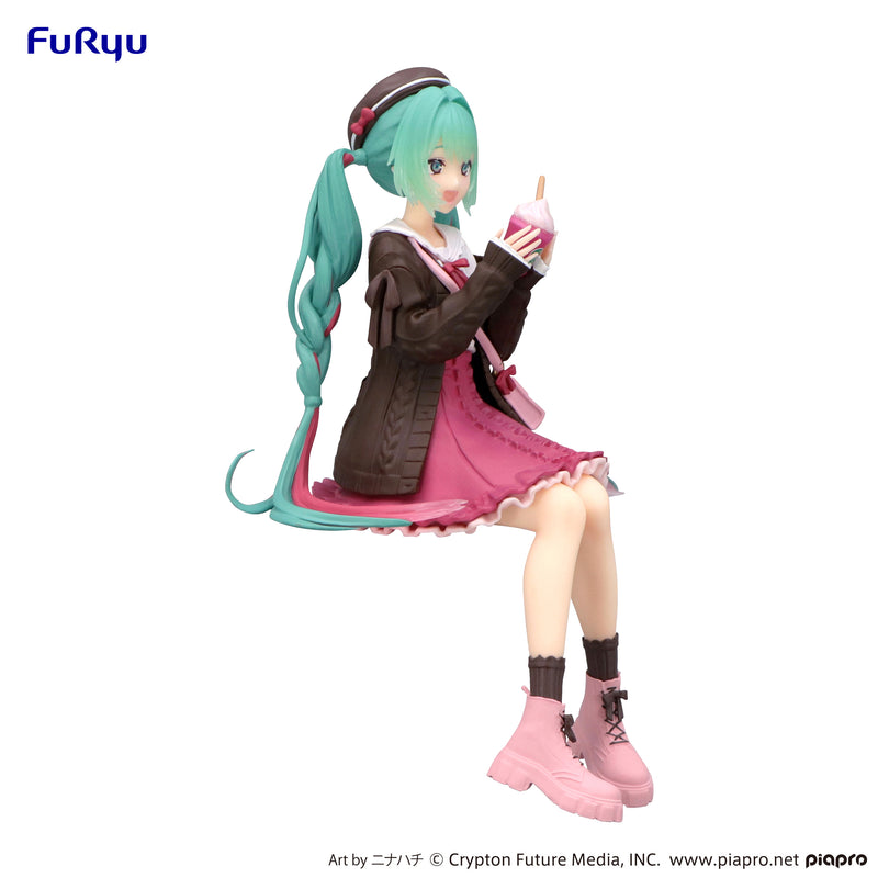 Hatsune Miku FuRyu Noodle Stopper Figure Autumn Date Pink Color ver.