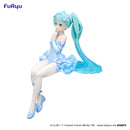 Hatsune Miku FuRyu Noodle Stopper Figure -Flower Fairy Nemophila Pail Blue Color ver.-