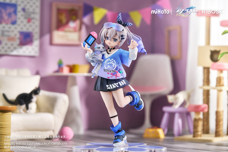 Honkai: Star Rail RIBOSE RISE UP+ Chibi Cat Series Figure Silver Wolf Ver.