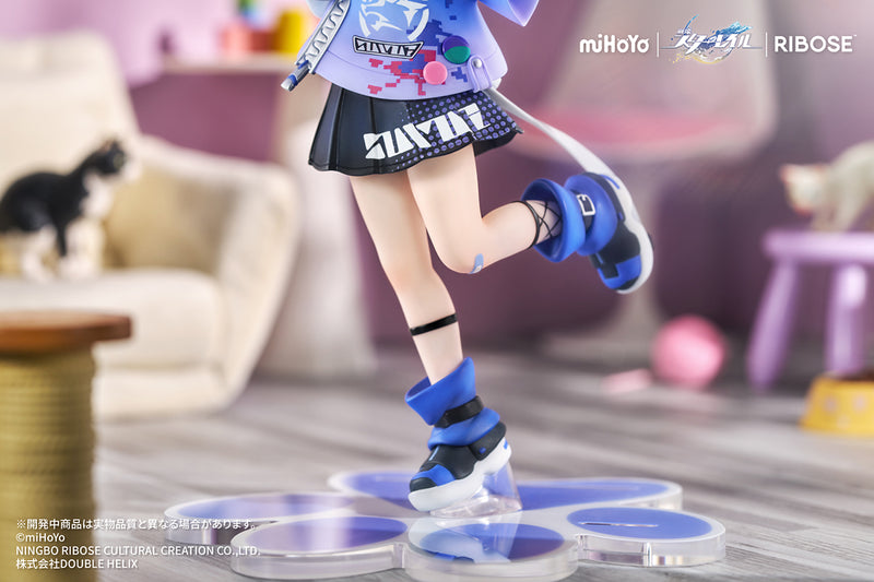 Honkai: Star Rail RIBOSE RISE UP+ Chibi Cat Series Figure Silver Wolf Ver.