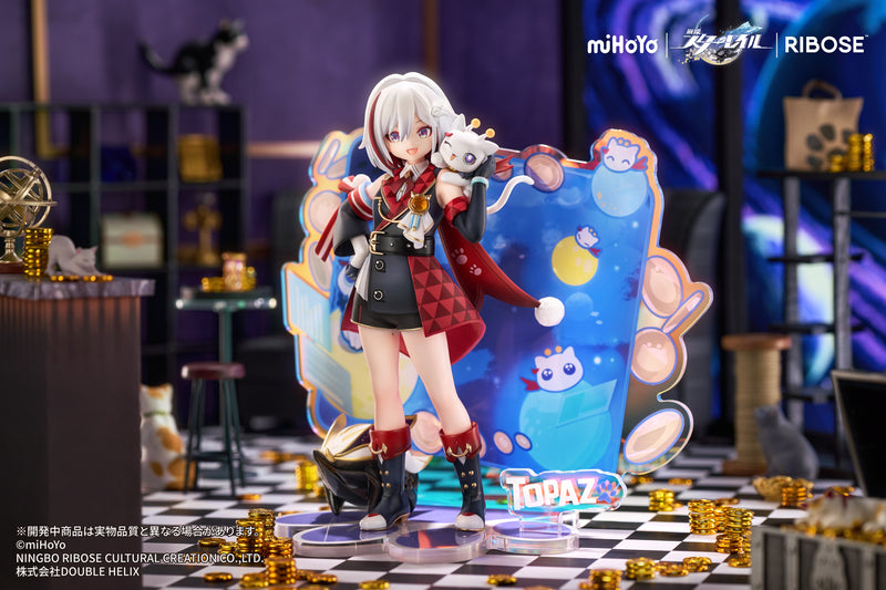RISE UP+ Honkai: Star Rail RIBOSE Chibineko Series Figure Topaz & Numby Ver.