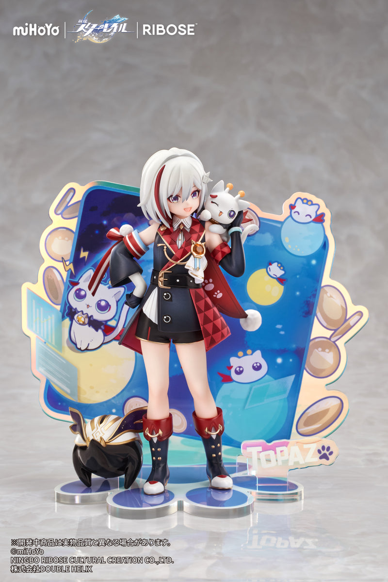RISE UP+ Honkai: Star Rail RIBOSE Chibineko Series Figure Topaz & Numby Ver.