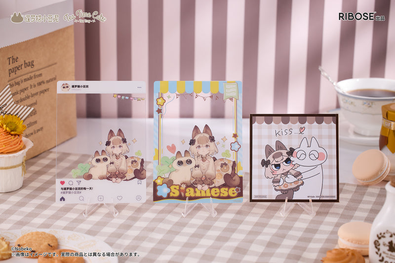 DLC Series Tea Time Cats x Siamese Cat RIBOSE Azuki-san Friendship Collaboration Exclusive Set