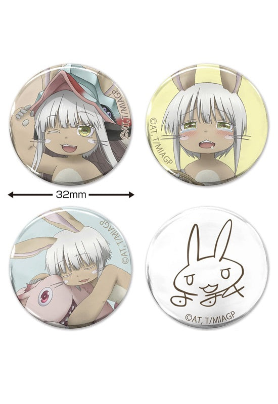 Made in Abyss: The Golden City of the Scorching Sun Cospa Original Illustration Nanachi Can Badge 4 Set