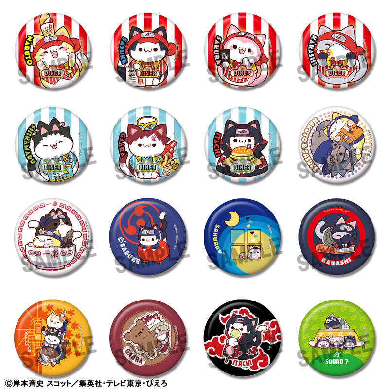 NARUTO MEGAHOUSE MEGA CAT PROJECT Nyaruto！Metal Badge Collection